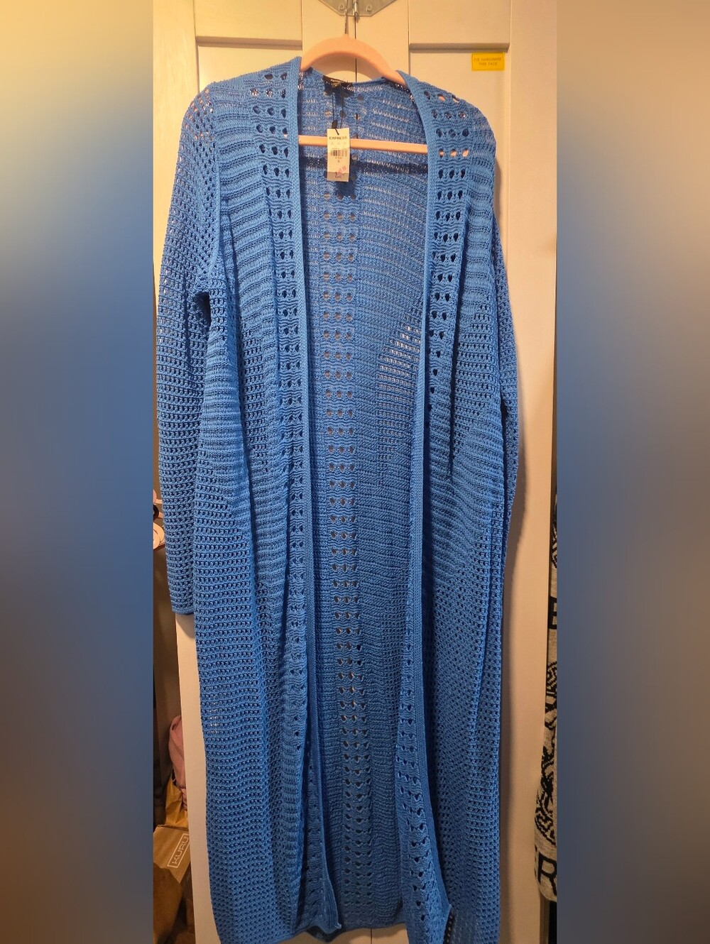 3 Piece Royal Blue Express Set With Cardigan, Skirt And Tank top.